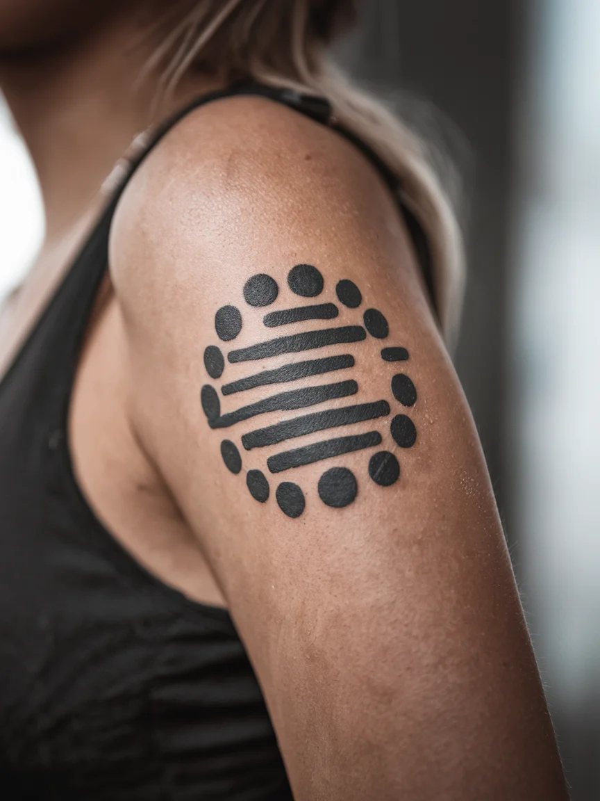 Woman's inner arm with Twenty One Pilots logo tattoo