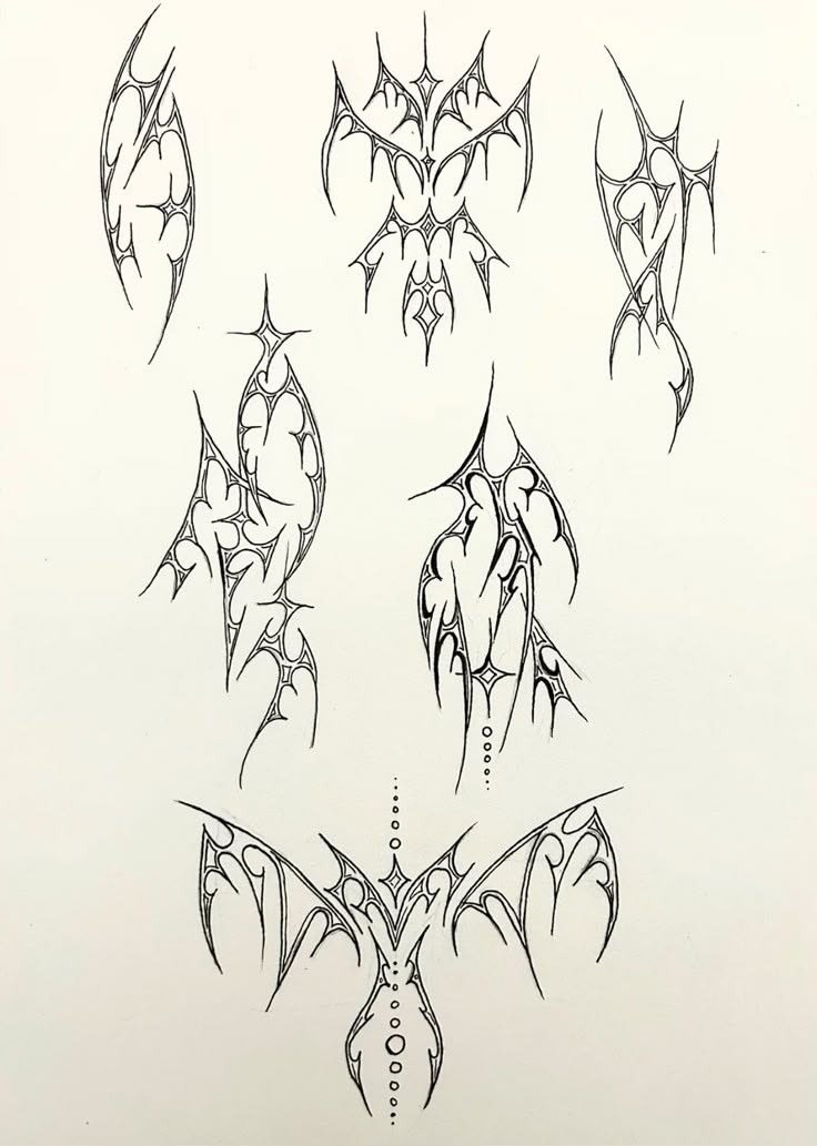 Intricate neo-tribal ornamental line art