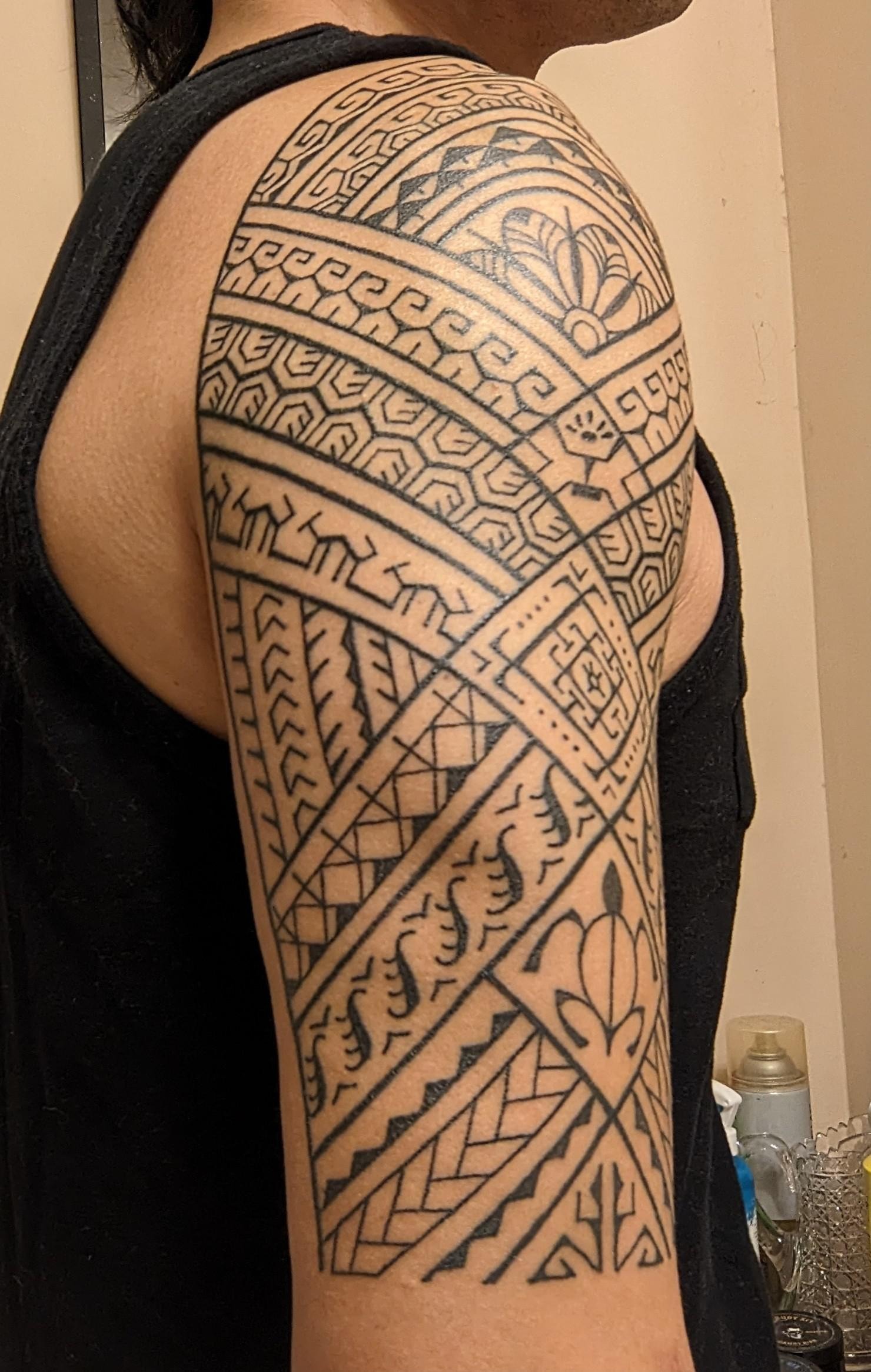 Intricate Geometric Tribal Sleeve