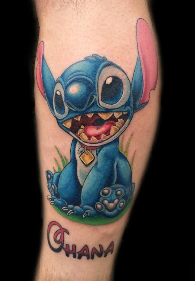 Vibrant Stitch 'Ohana' Tattoo