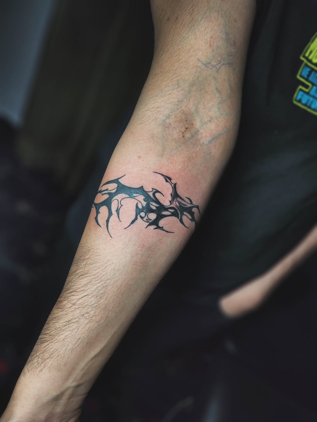 Minimalist Neo-Tribal Forearm Ink