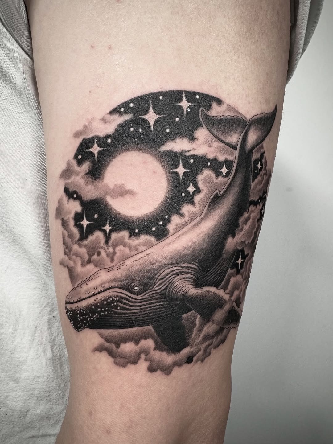 Dreamy Celestial Whale Ink