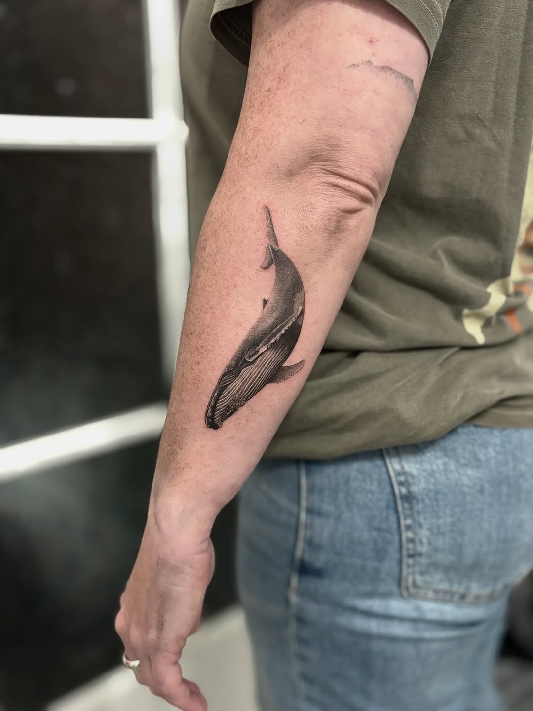 Forearm Whale Tattoo Placement