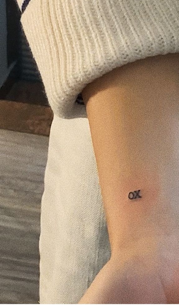 Elegant Tiny XO Tattoo Spot