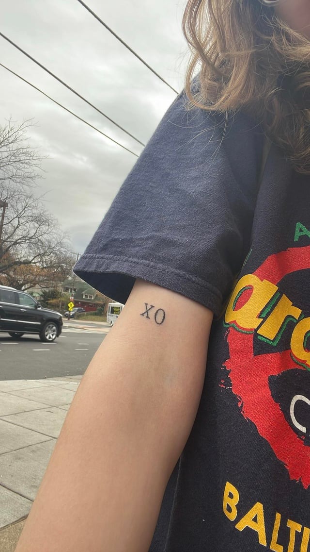 Small XO Minimalist Tattoo