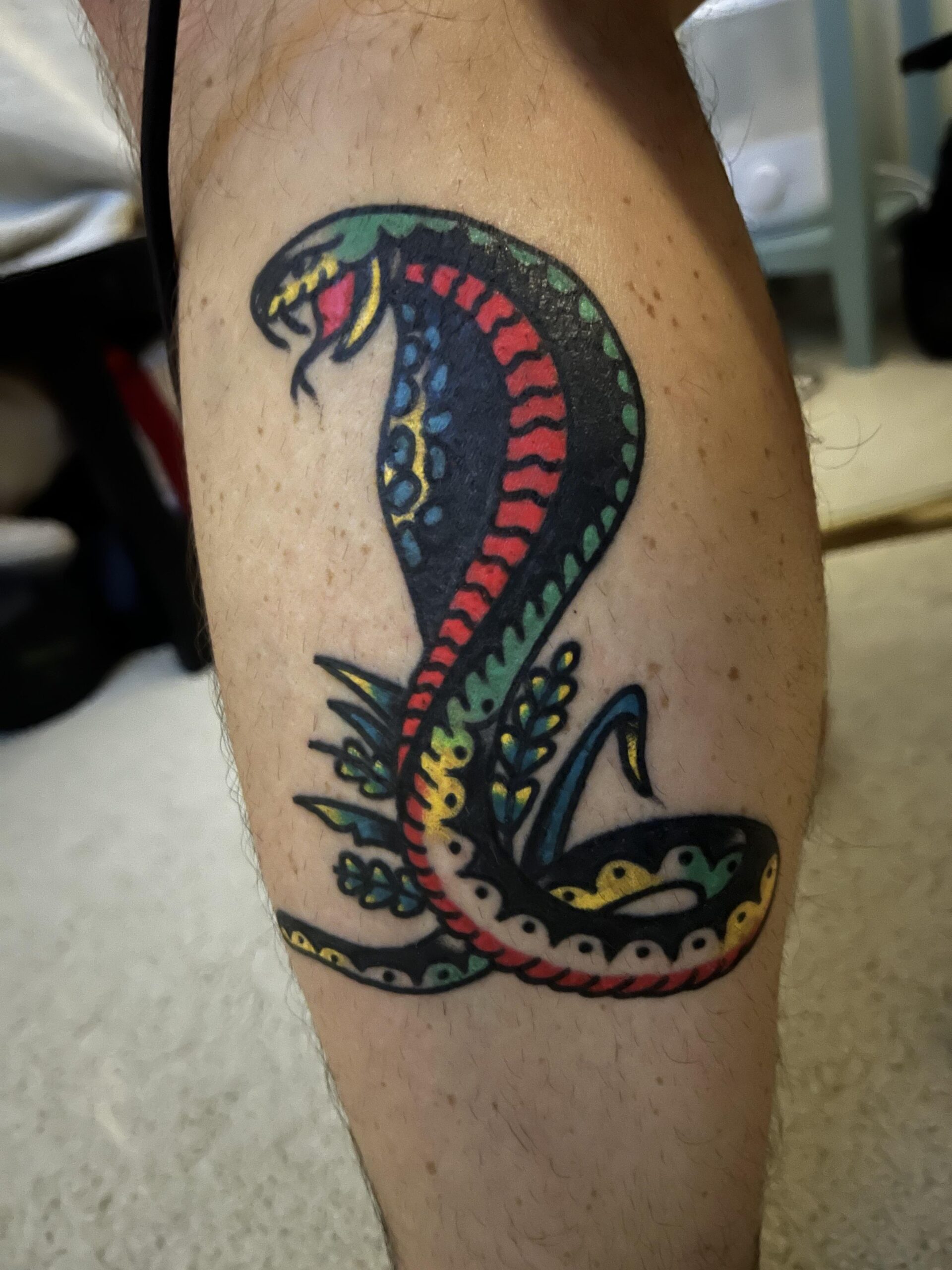 Traditional Cobra Tattoo Design