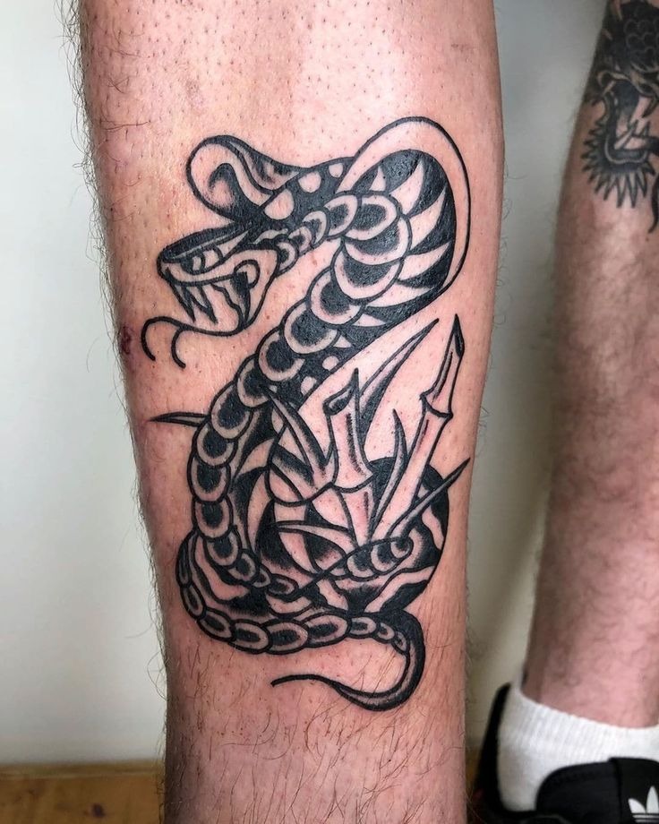 Geometric Cobra Line Art
