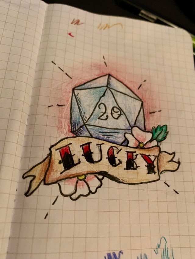 Gaming-Inspired Dice Tattoo Concept