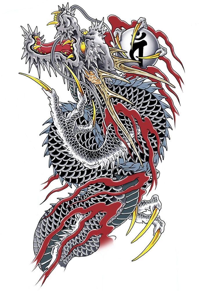 Bold Dragon Tattoo Concept Art