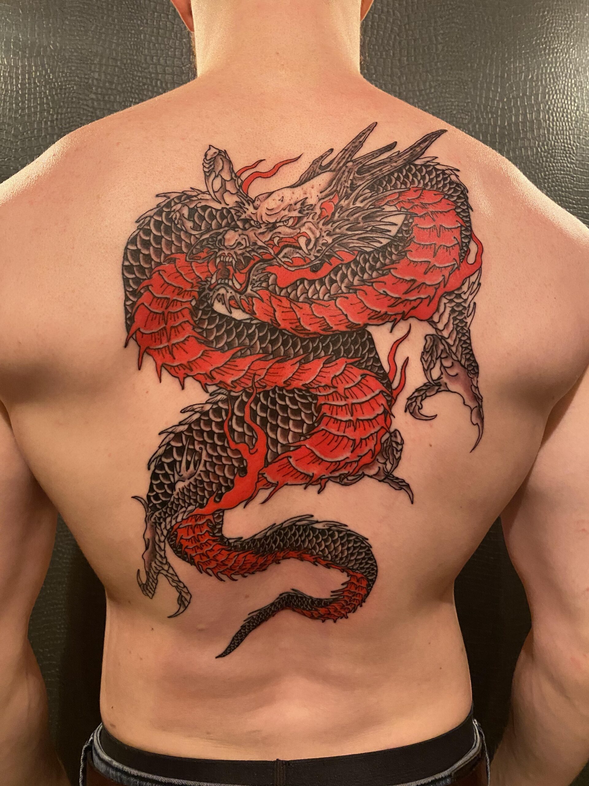 Bold Backpiece Dragon Design