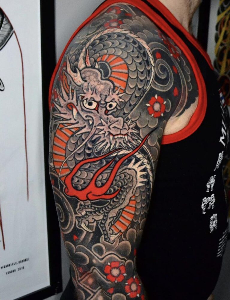 55+ Dragon Tattoos Inspired by Mythological Beasts of Ancient Lore