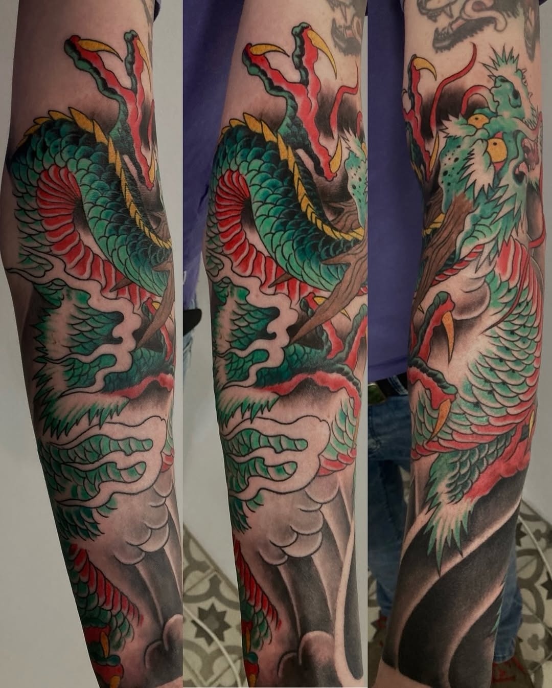 Vibrant Dragon Sleeve Ink