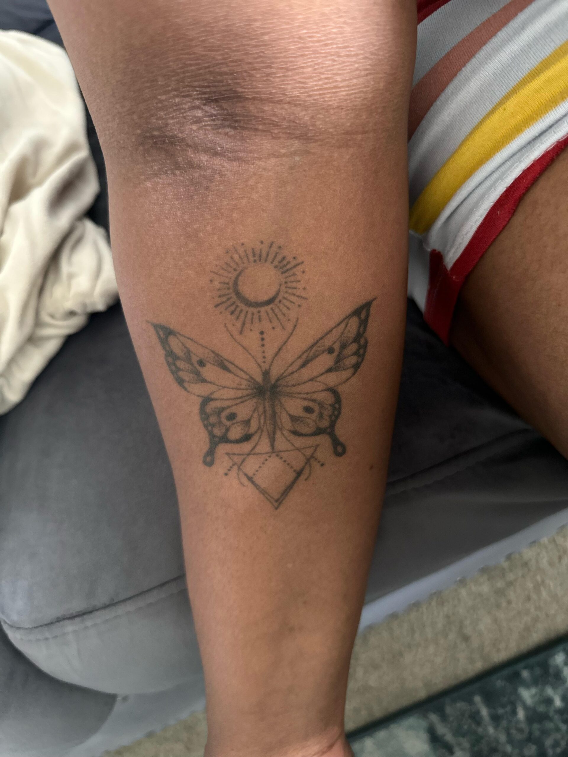 Celestial Butterfly Tattoo Design