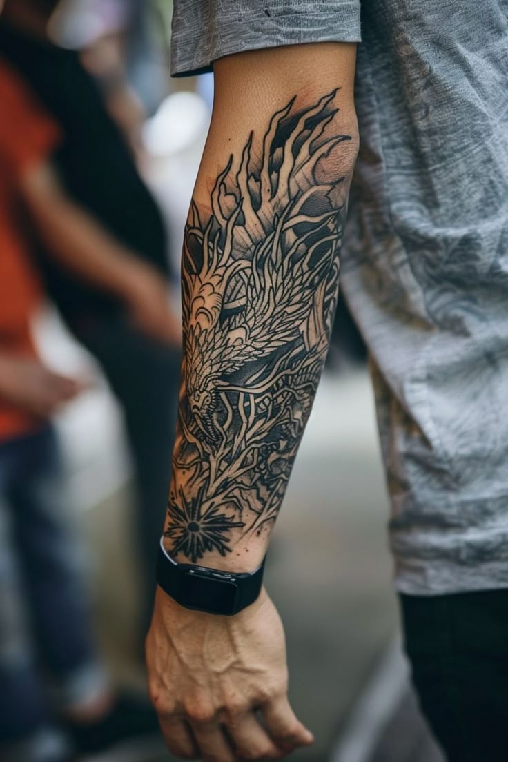 Dark Aesthetic Organic Forearm Ink