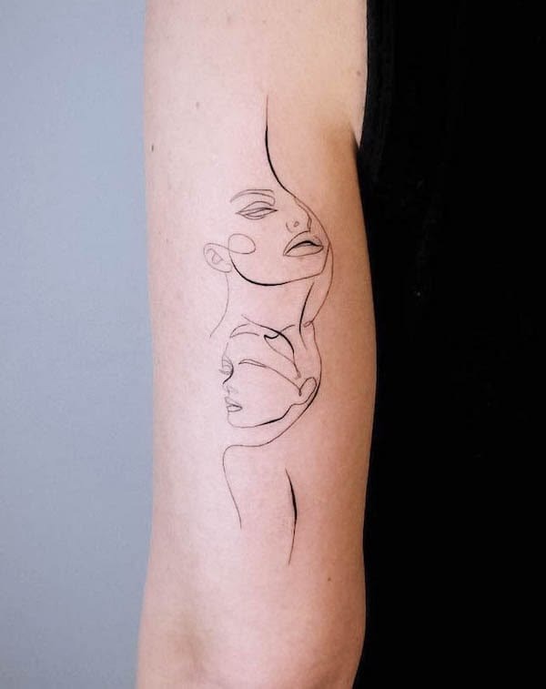 Sophisticated Minimalist Line Illustration