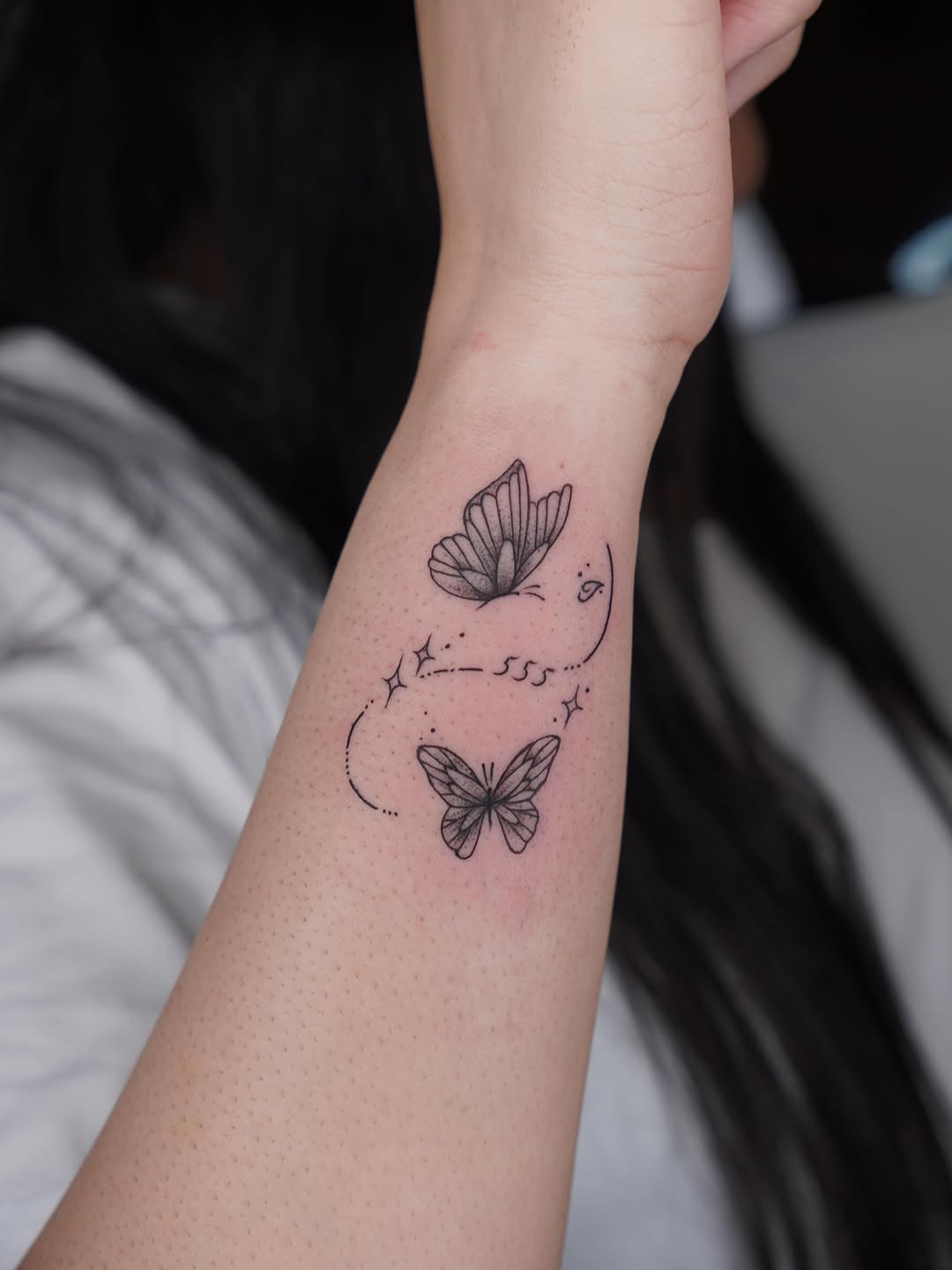 Whimsical Double Butterfly Duo