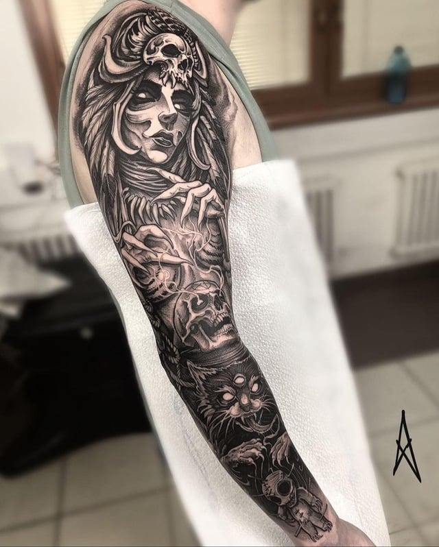Dark Surrealism Arm Sleeve Concept