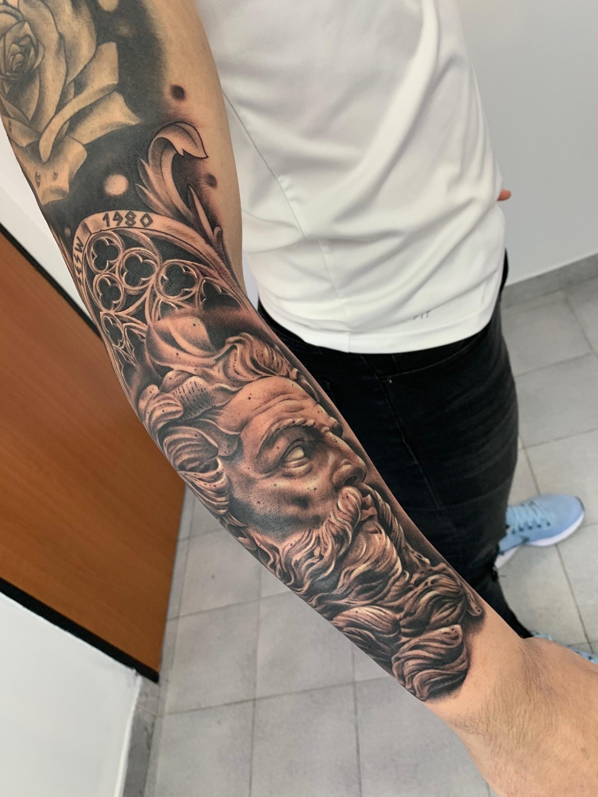 Classic Greek Statue Forearm Ink