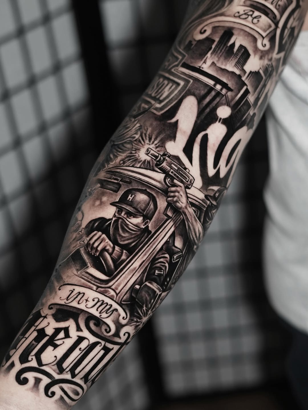 Intricate Urban Streetwear Tattoo