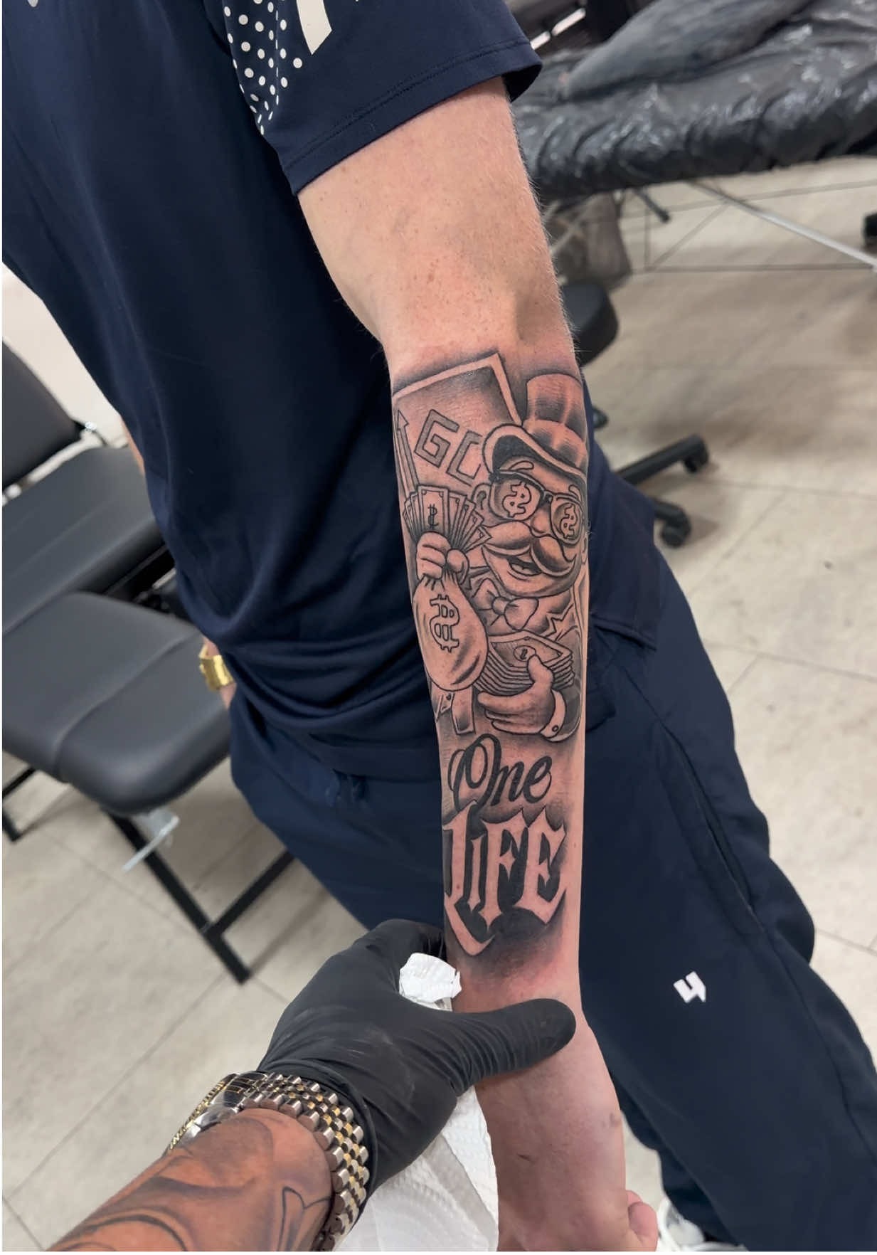 Modern Urban Style Forearm Inking