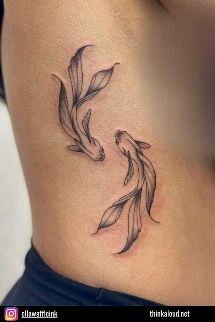 Elegant Flowing Koi Fish Design