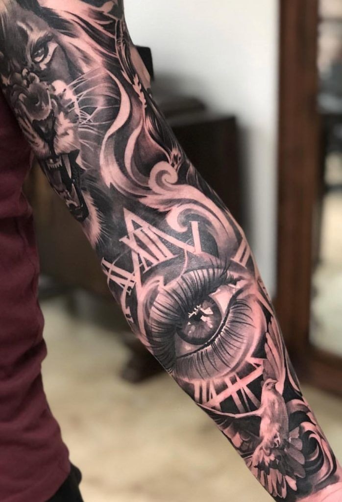 Lion and Eye Sleeve Masterpiece