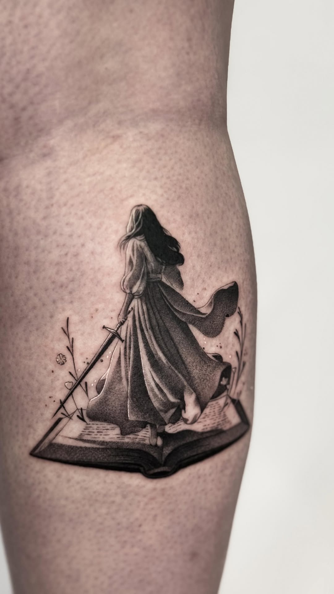 Dreamy Fantasy Book Tattoo Concept
