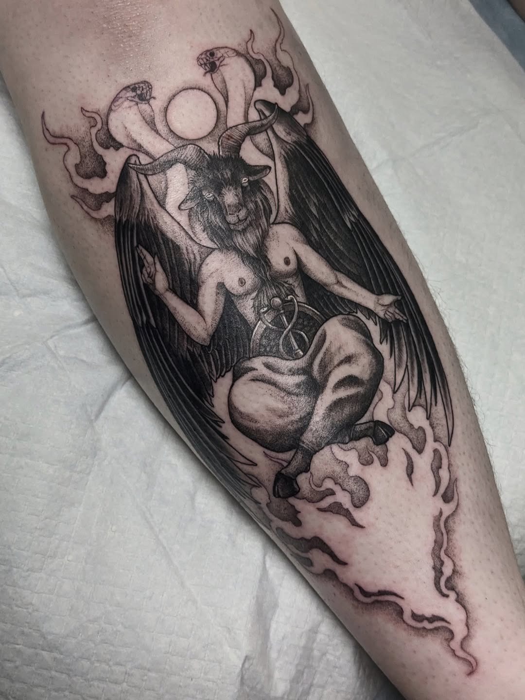 Dark Occult Baphomet Illustration