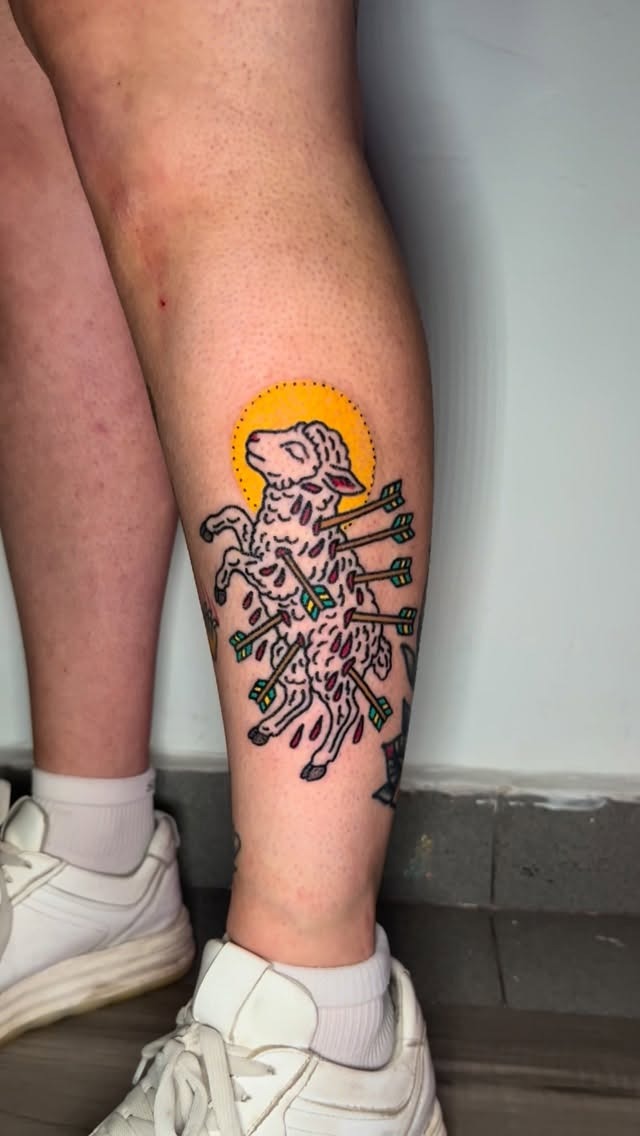Symbolic Lamb Tattoo Design