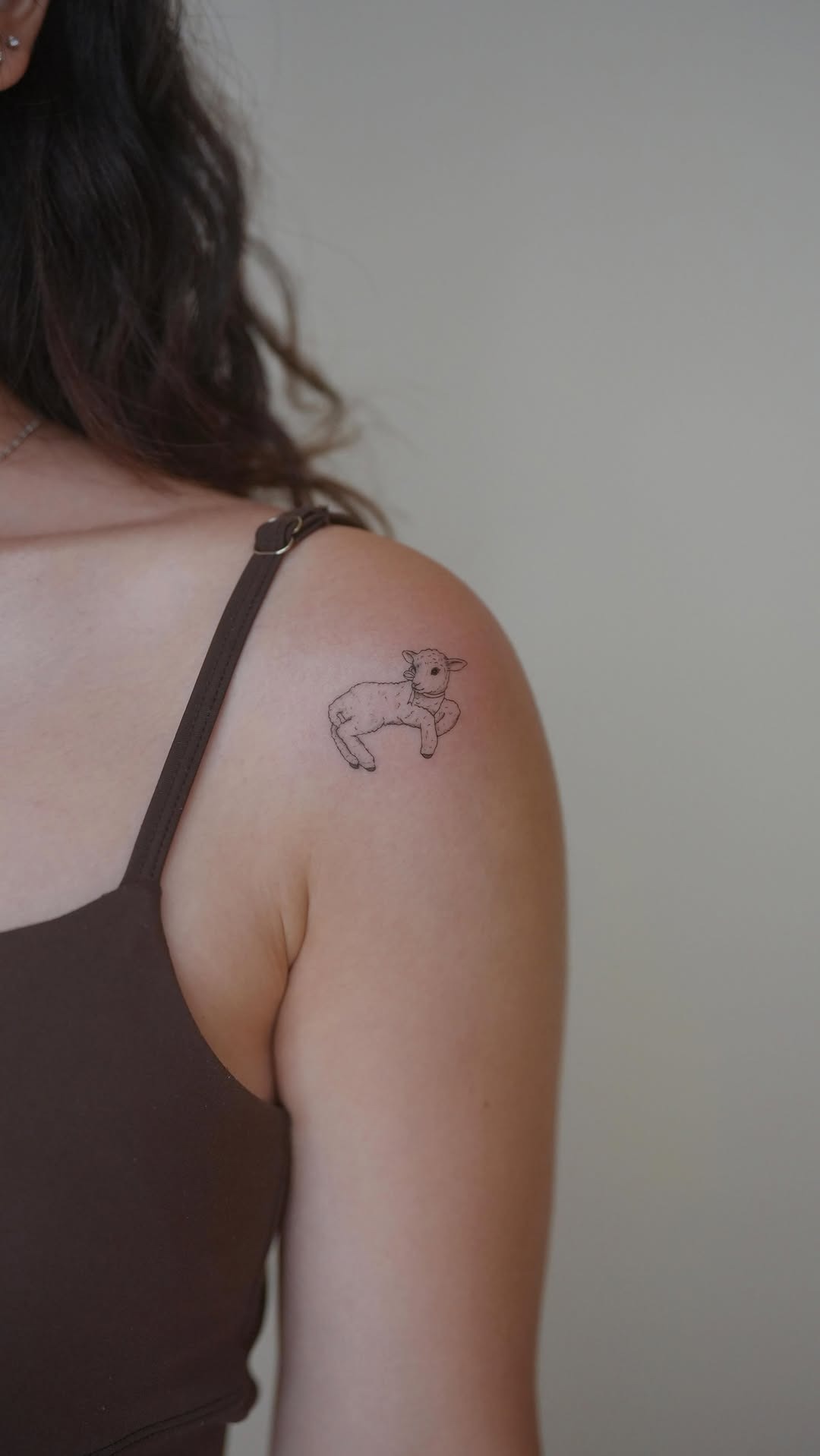 Dainty Lamb Tattoo Placement