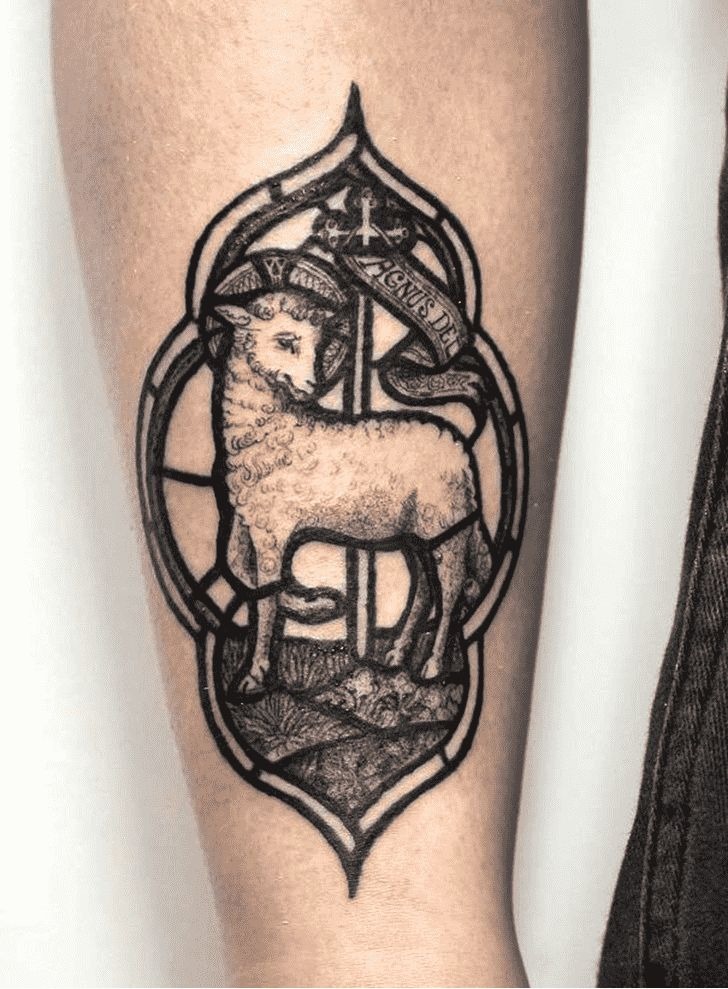55+ Lamb Tattoos Representing Gentleness in a Soft Ink Format