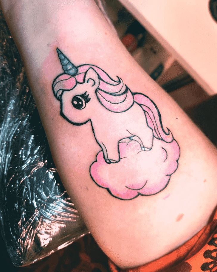 Sweet Pastel Cloud Unicorn Ink