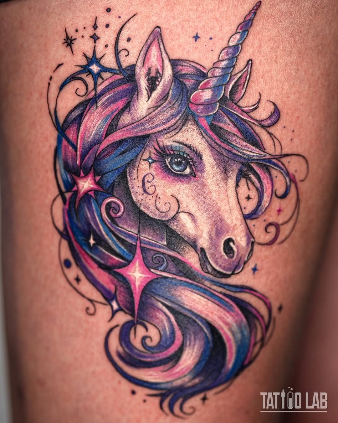 Vibrant Fantasy Unicorn Ink