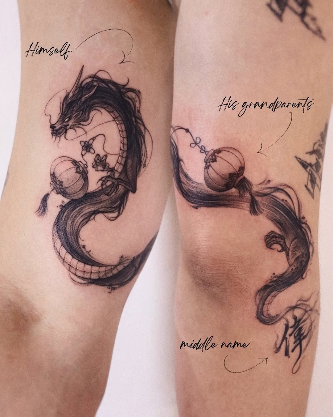Eastern Dragon Mythology Tattoo