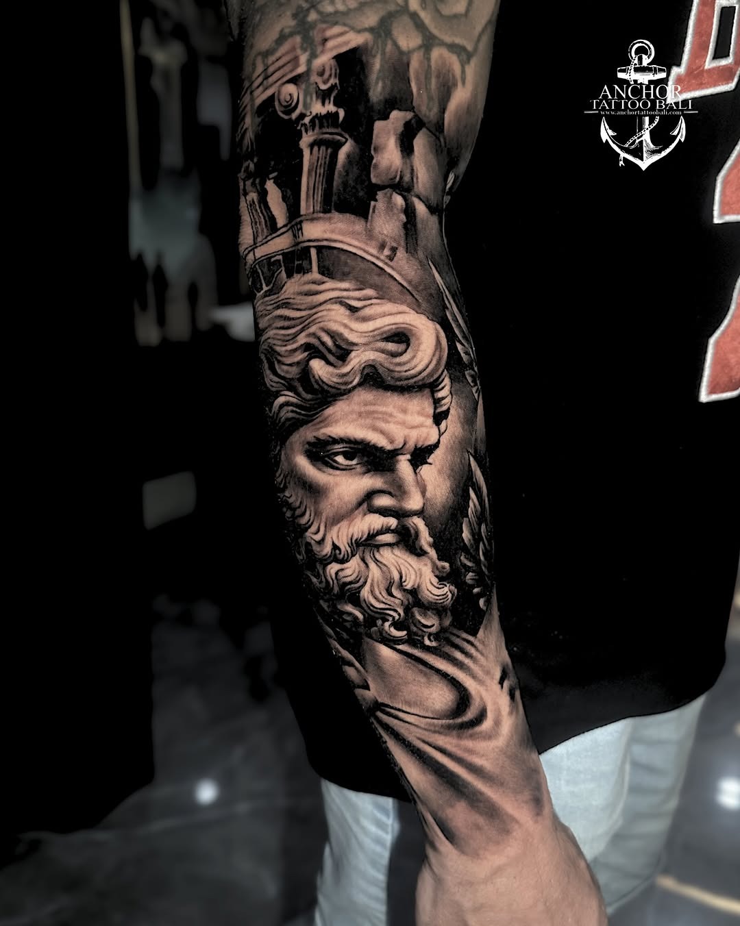 Classic Greek Sculpture Tattoo