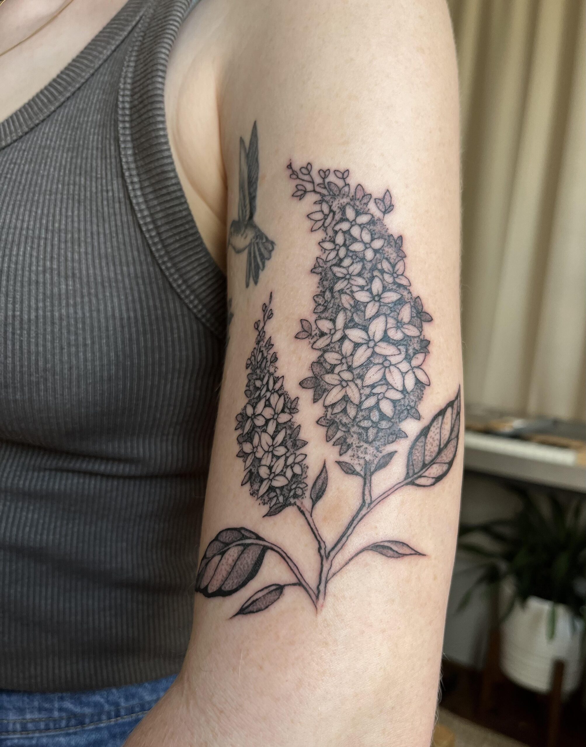 Classic Blackwork Lilac Design