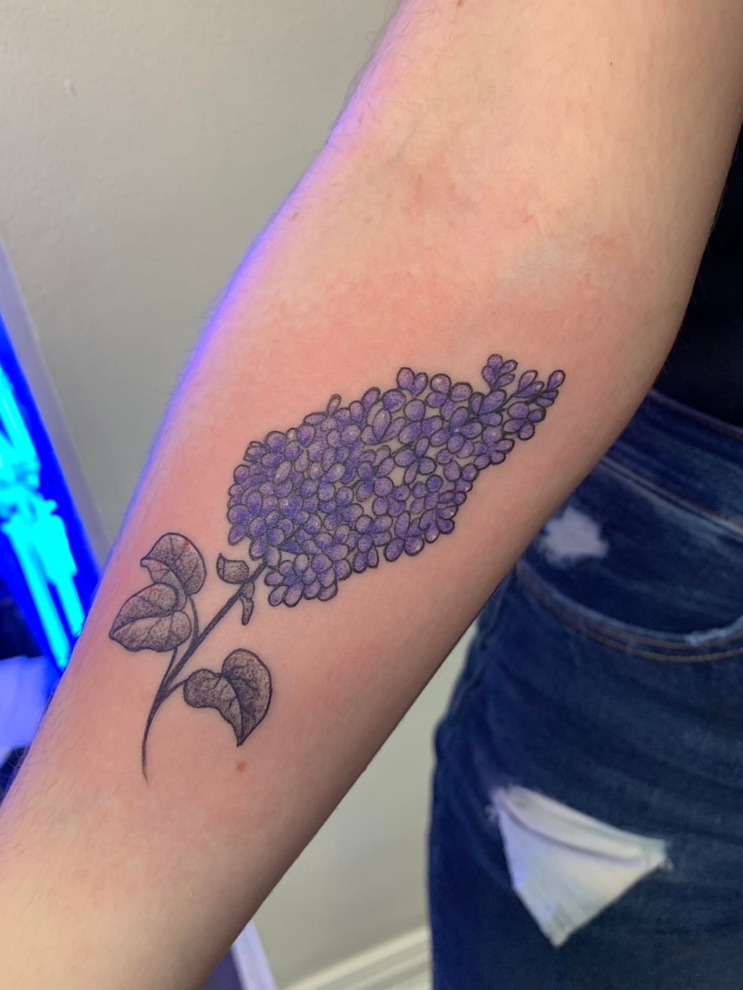 Vivid Purple Lilac Floral Piece