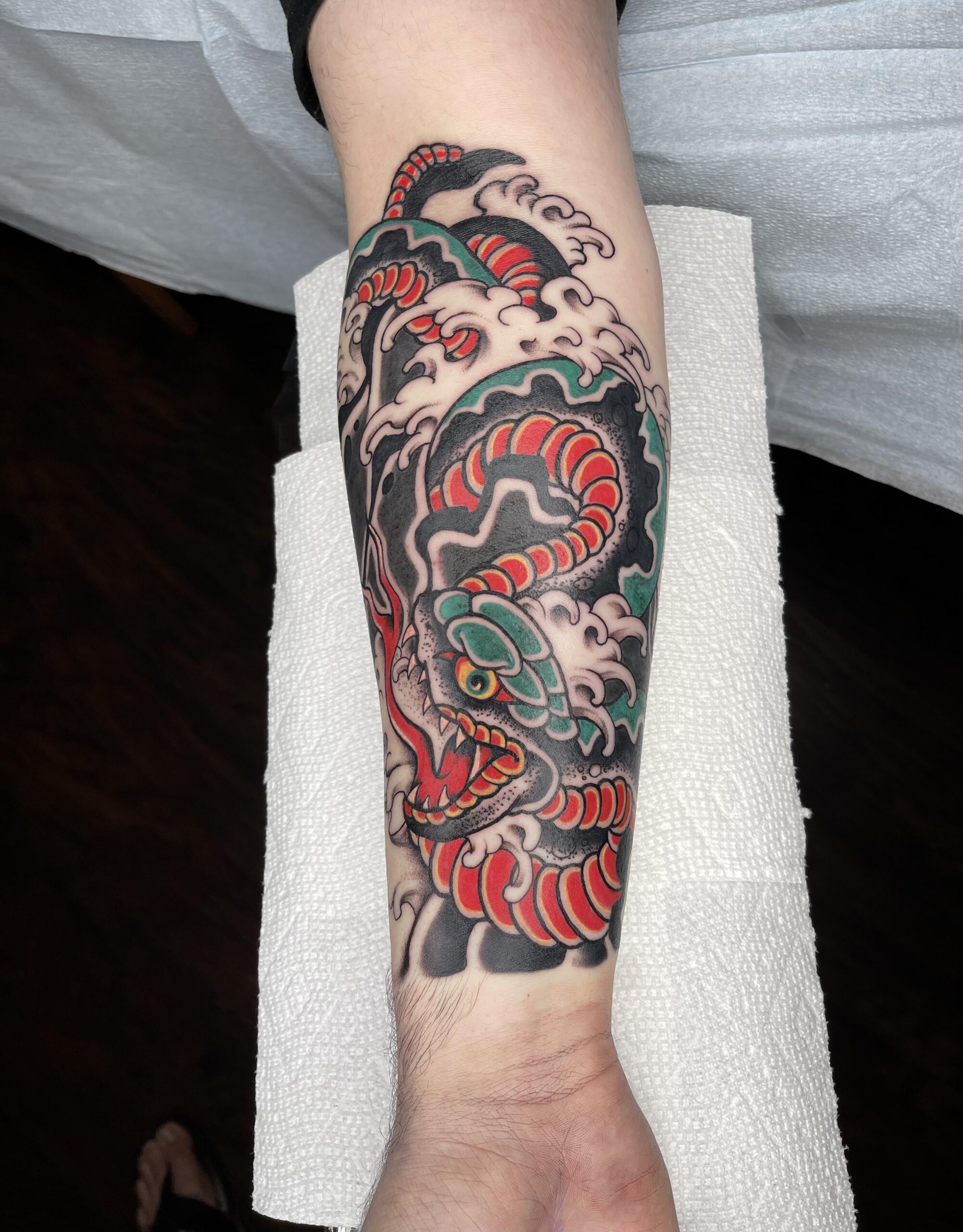 Intricate Snake Tattoo Design