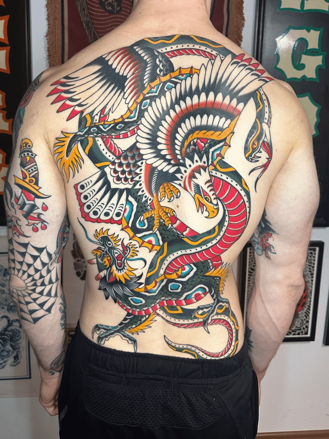 Intricate Traditional Japanese Back Tattoo
