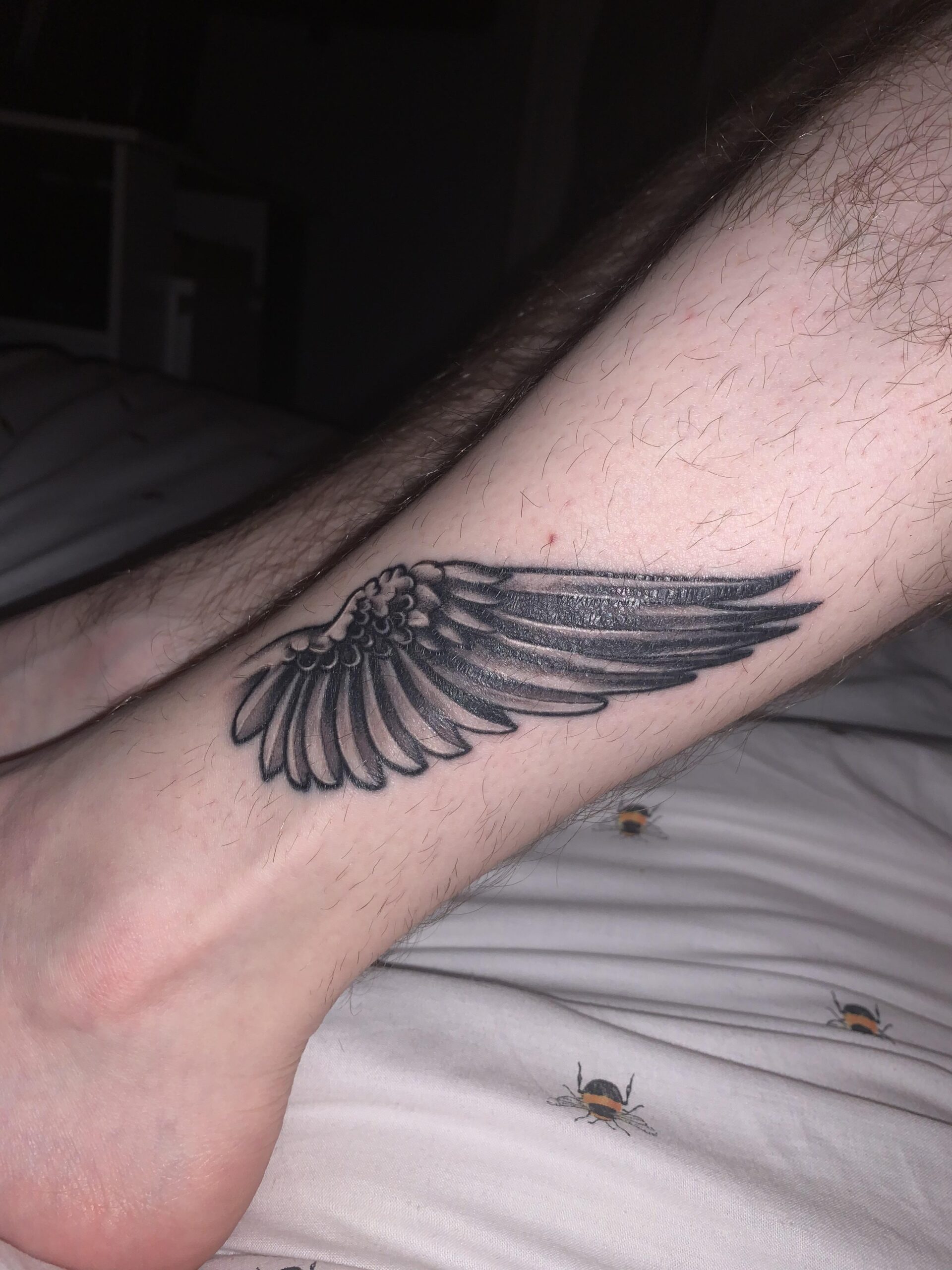 Simple and Elegant Wing Tattoo