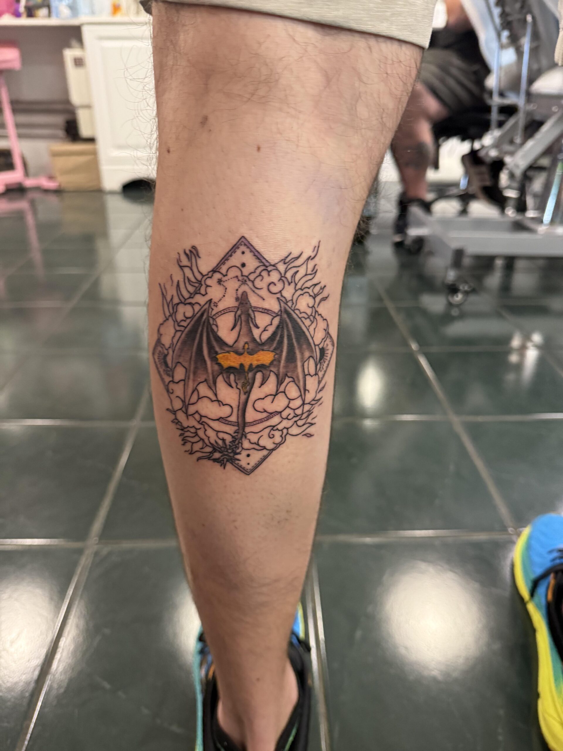 Creative Dragon Wing Tattoo Design
