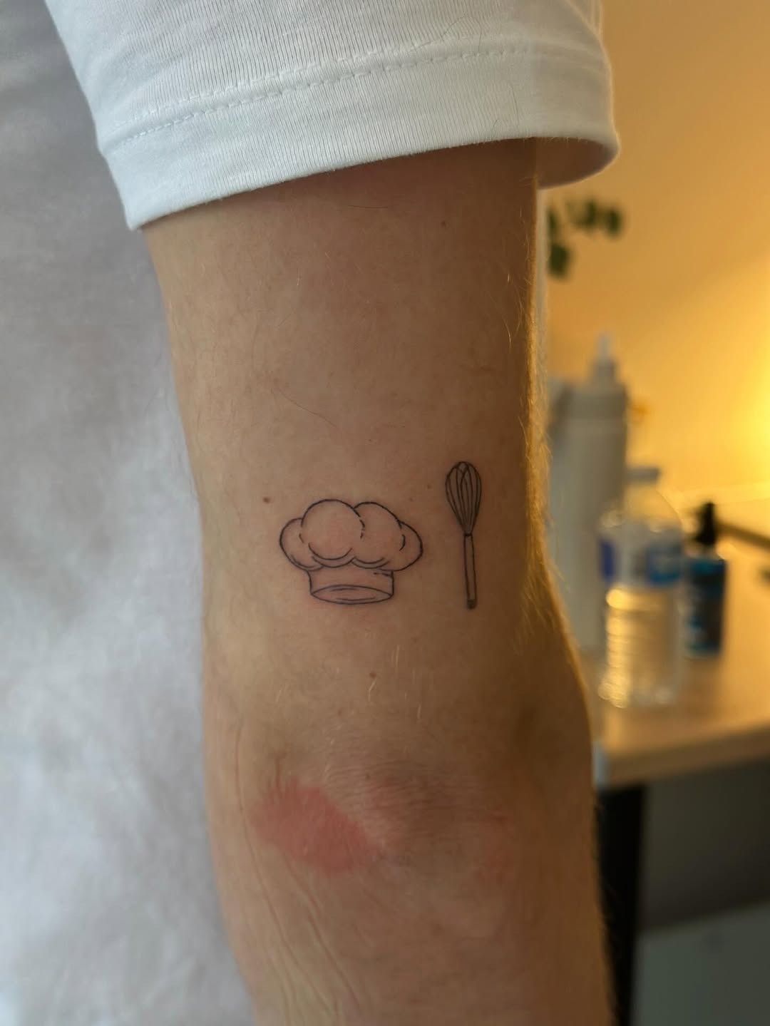 Minimalist Chef Tattoo Inspiration
