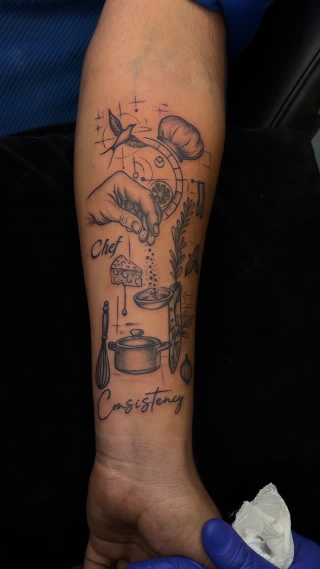 Intricate Culinary Sleeve Concept
