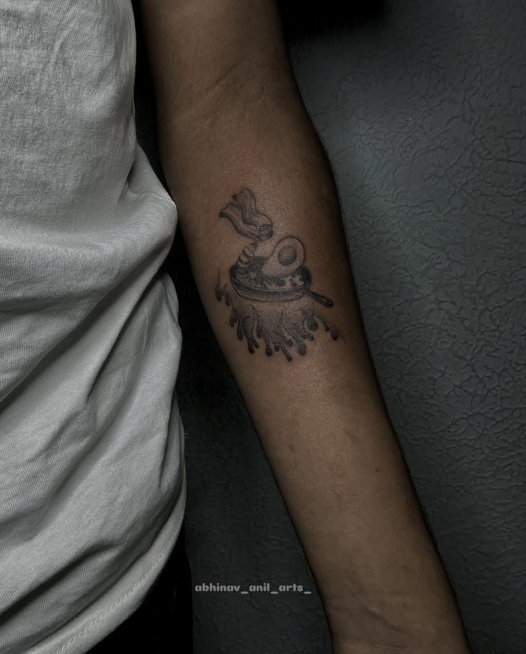 Creative Pan and Food Tattoo