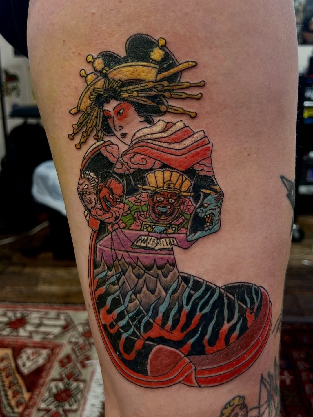 Traditional Geisha Tattoo Art