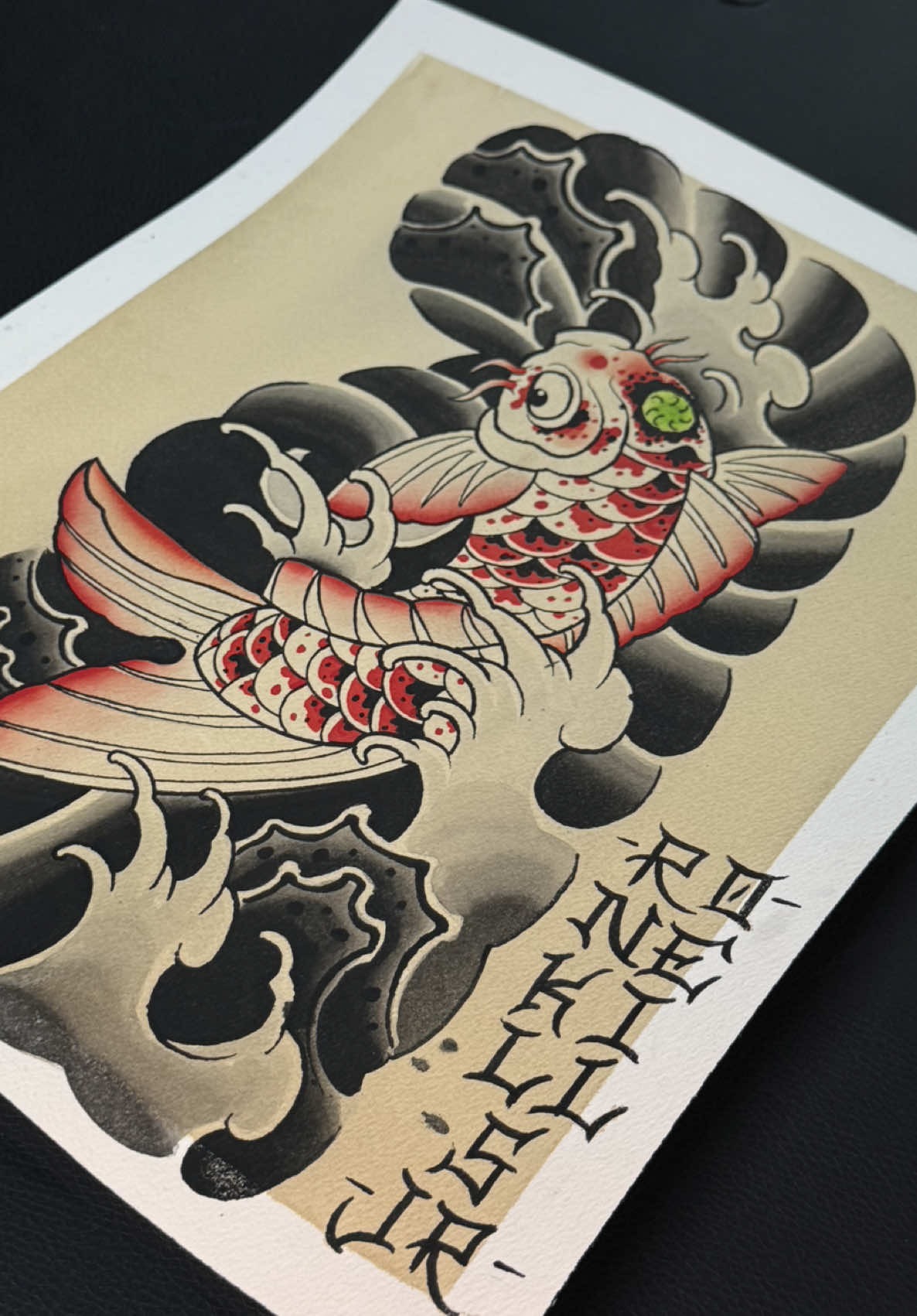 Classic Japanese Koi Flash Art