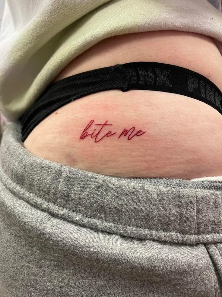 Minimalist aesthetic hip tattoo idea