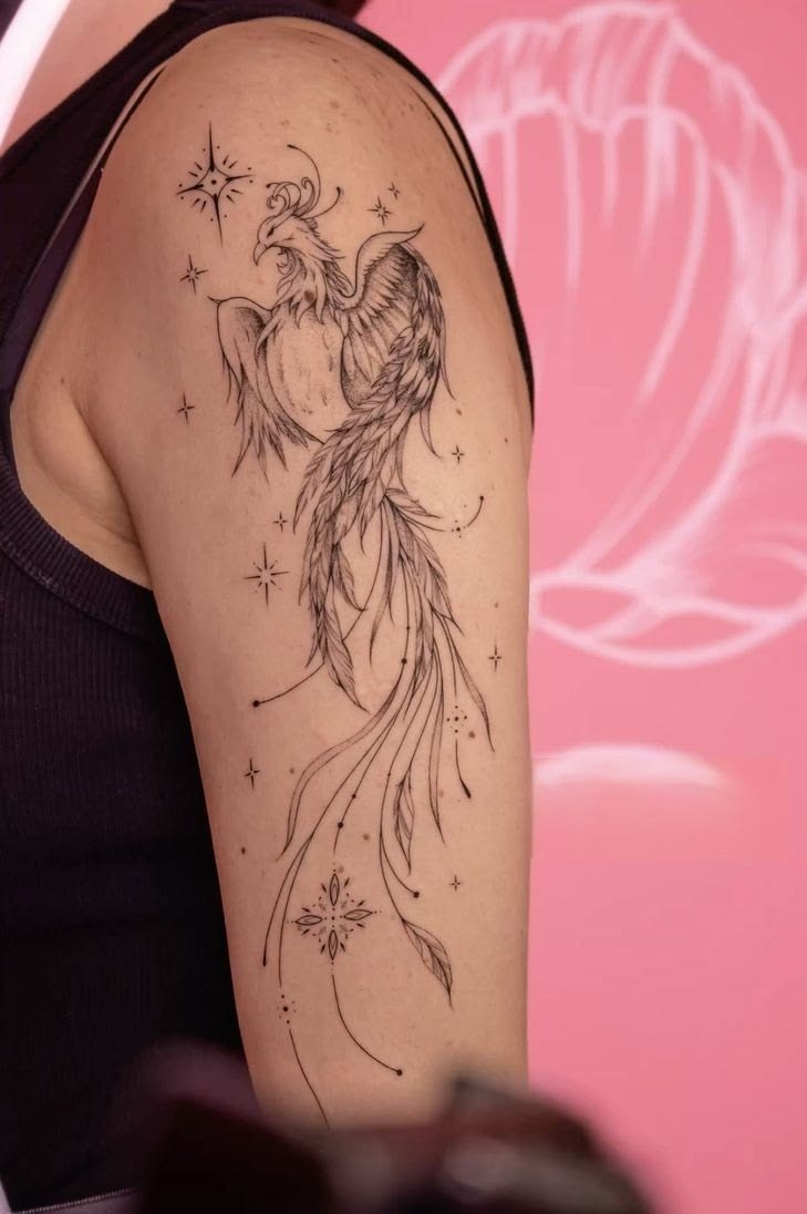 Sophisticated Fine-Line Arm Tattoo