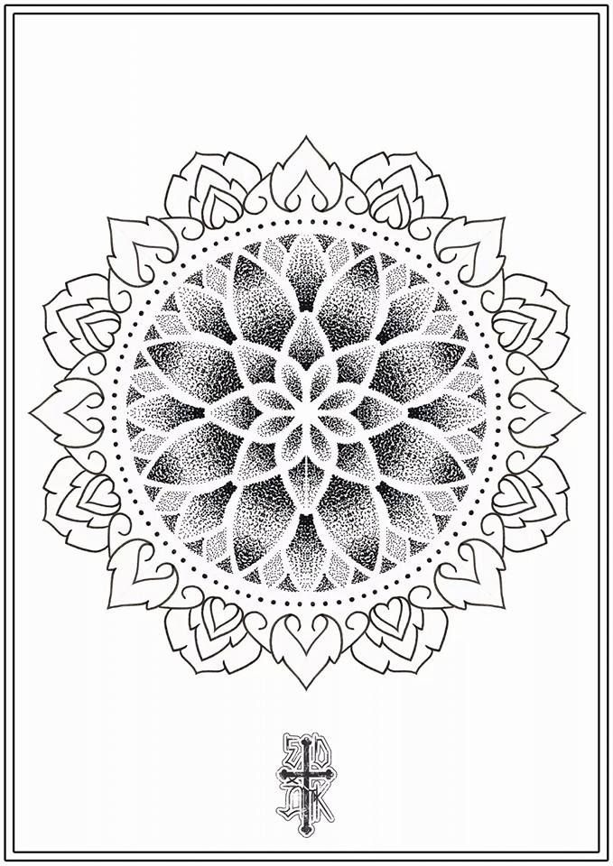 Classic Dotwork Mandala Design