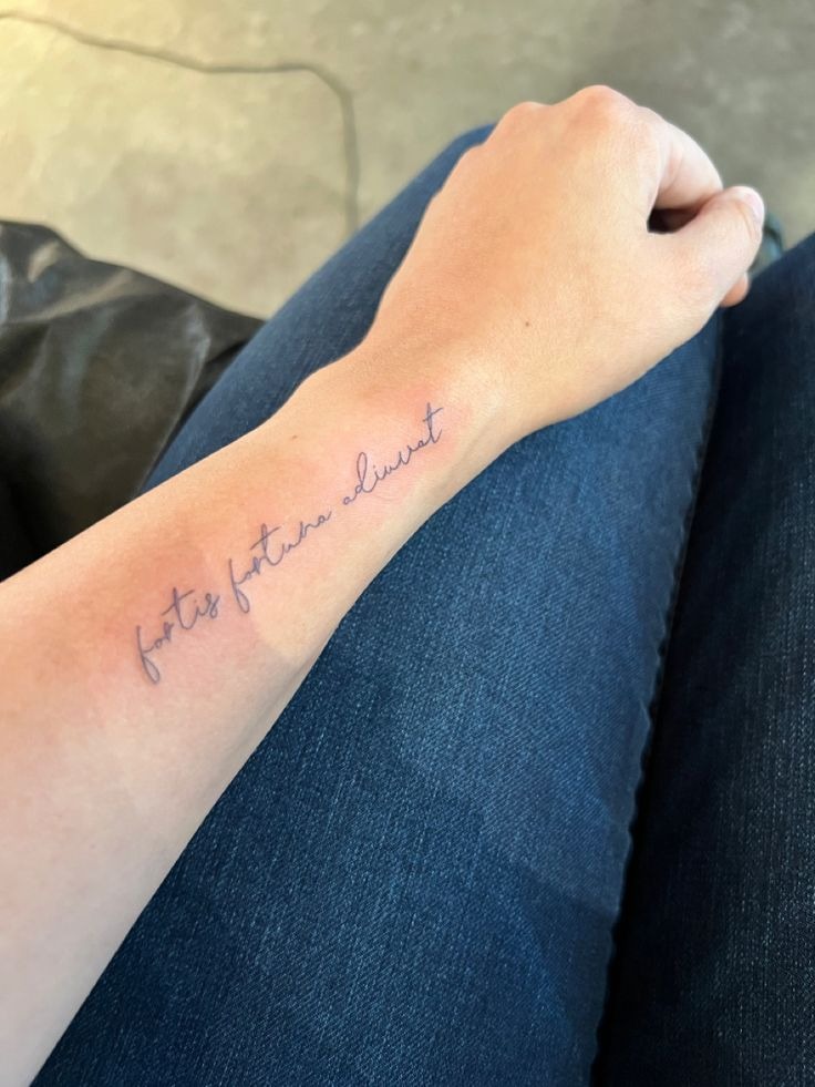 Elegant Minimalist Wrist Tattoo